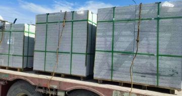 来宾 芝麻白花岗岩地铺石装车日常