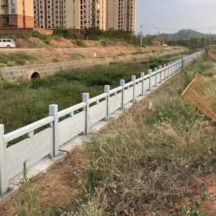 来宾 白麻河道栏杆效果展示图