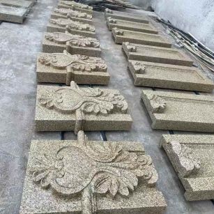 来宾 黄金麻花岗岩别墅外墙雕刻板
