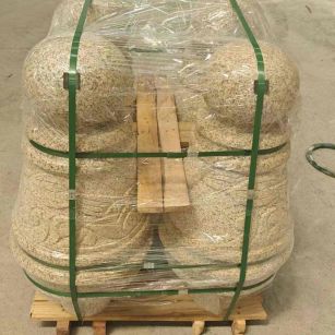 来宾 黄金麻异形定制雕花——棒棒糖挡车柱