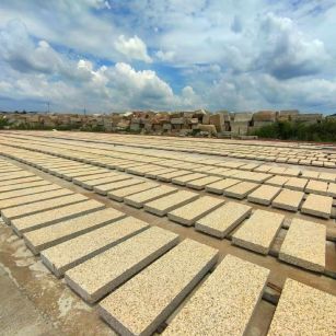 来宾 黄金麻荔枝面花岗岩石材地铺石防护中