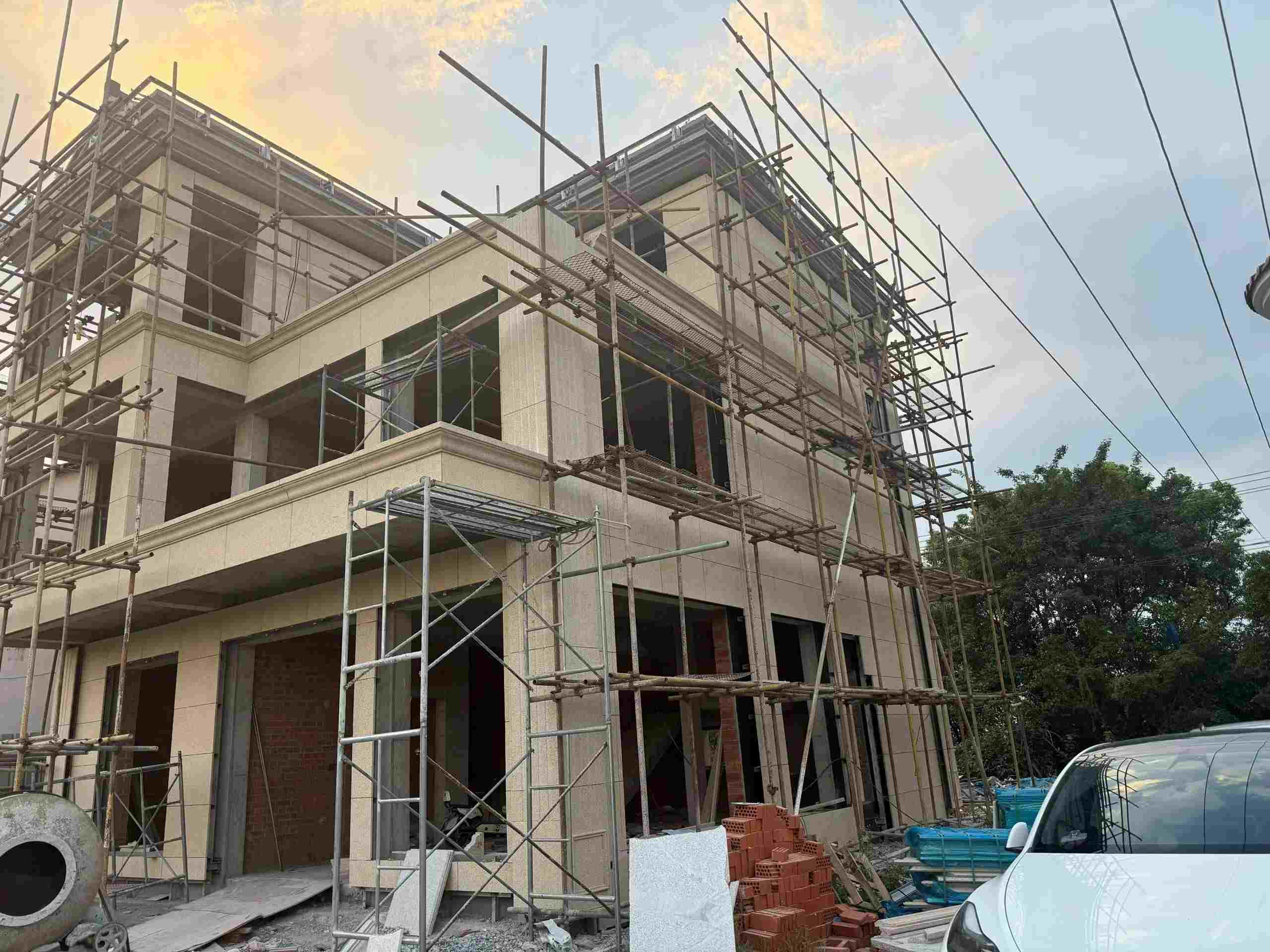 来宾 黄金麻荔枝面花岗岩外墙干挂