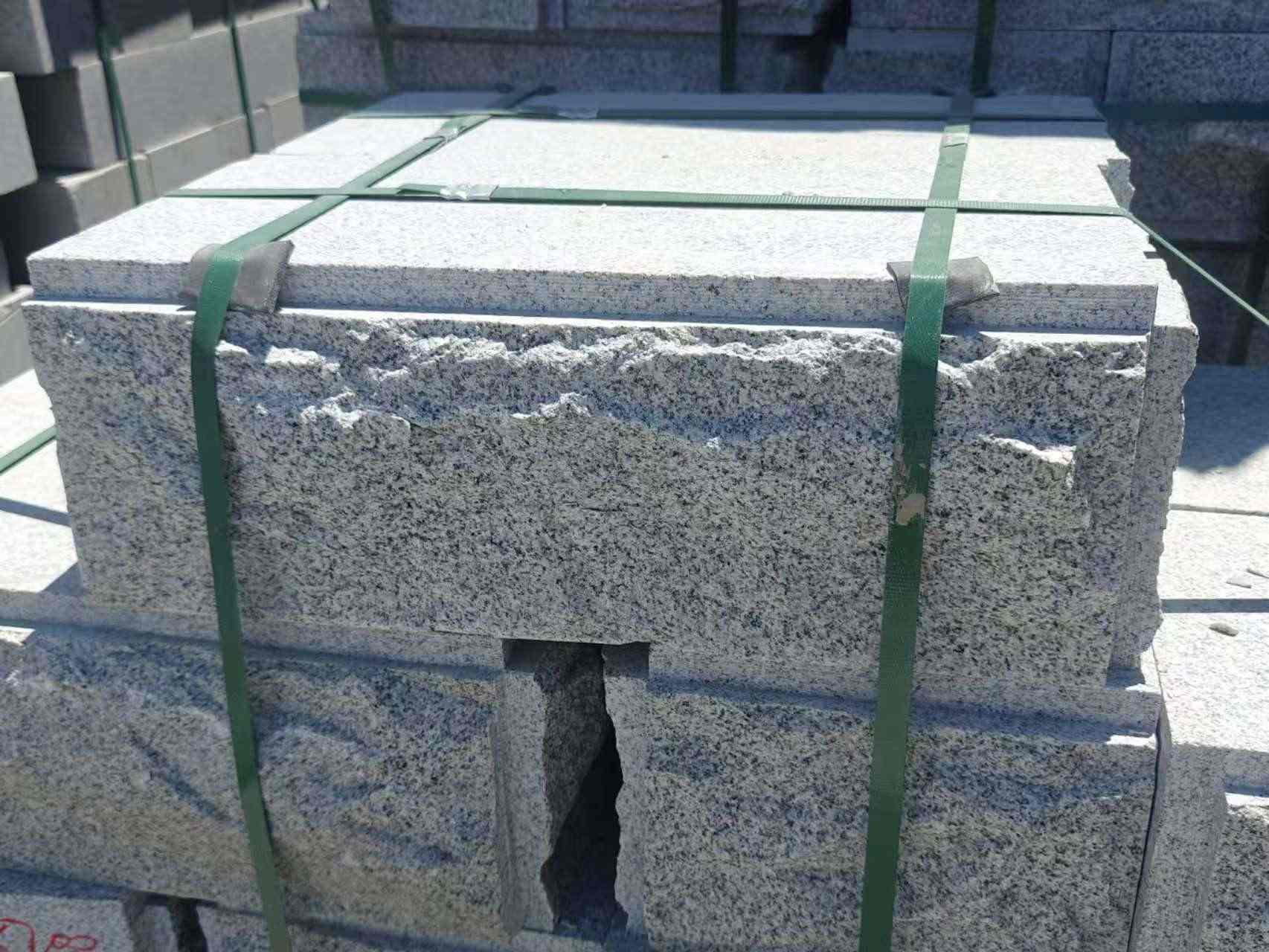 来宾 芝麻白花岗岩自然面成品