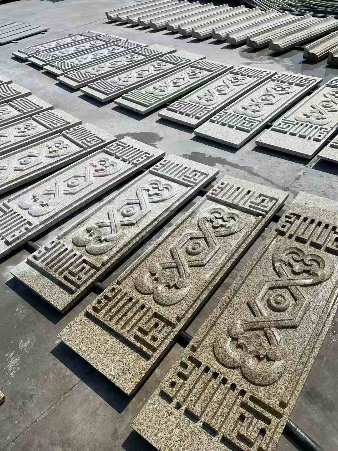 来宾 黄金麻花岗岩外墙雕刻板